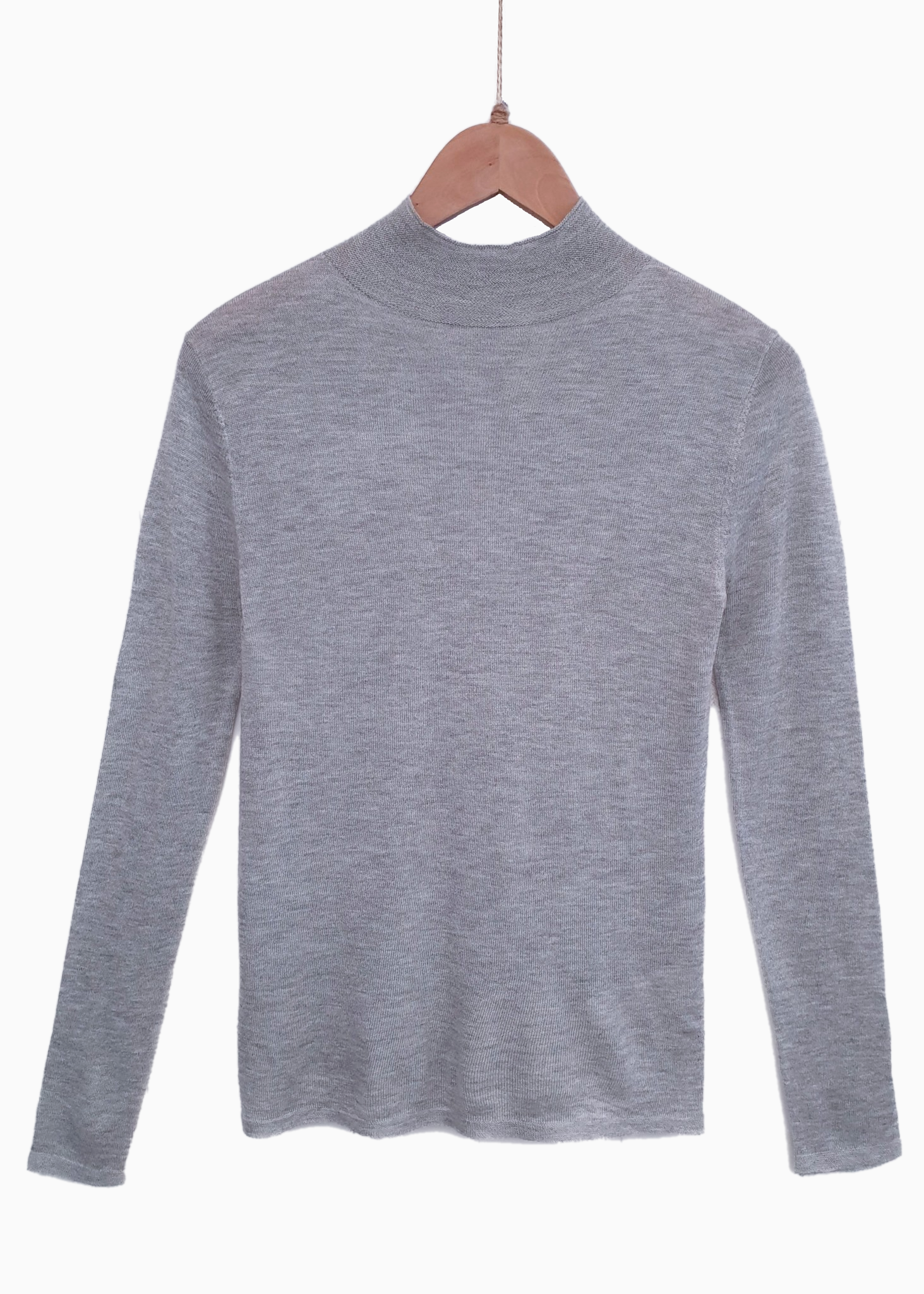 LUCIA | Fine Knit Pullover | Light Grey