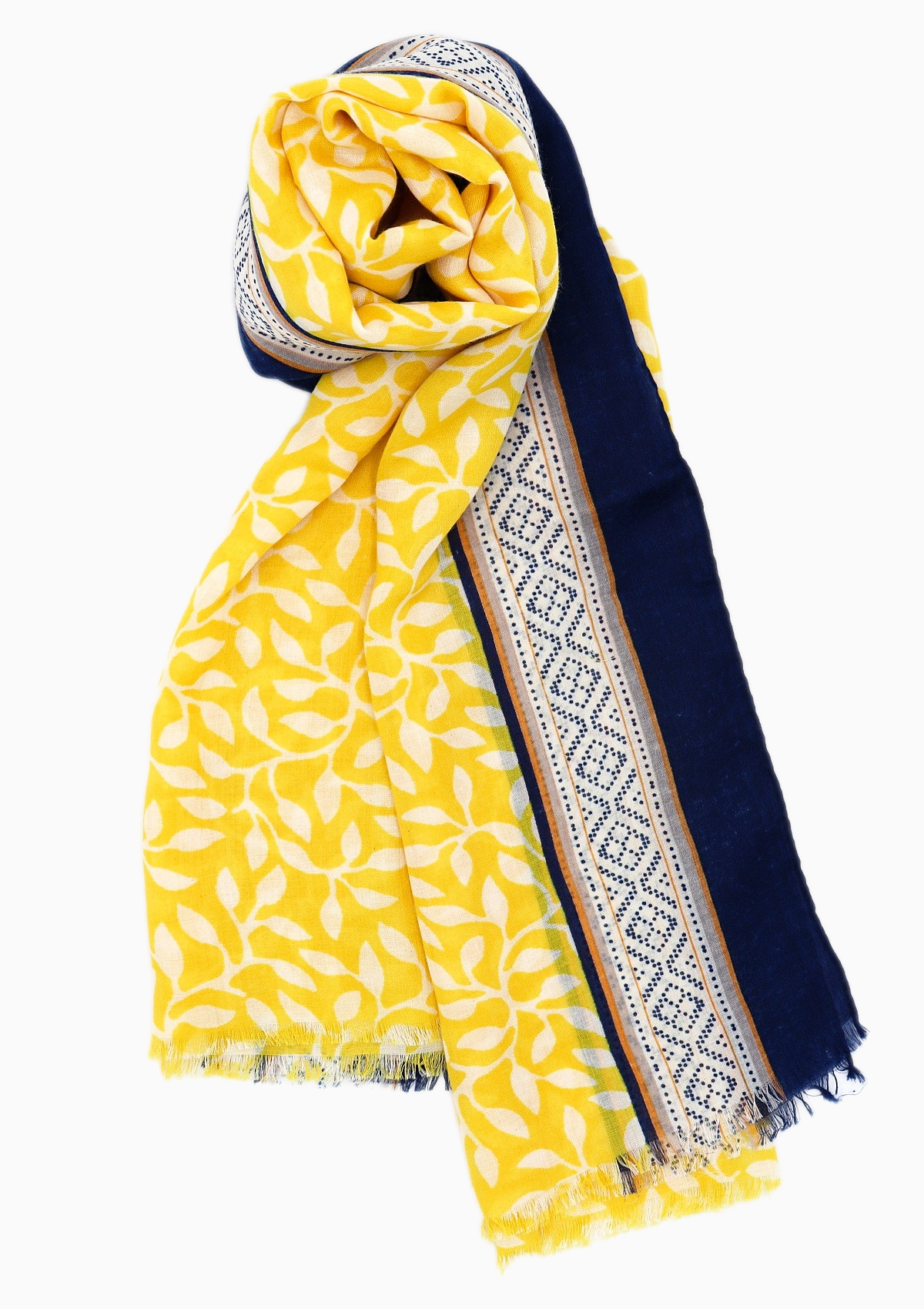 ALKA | Floral Scarf | Yellow