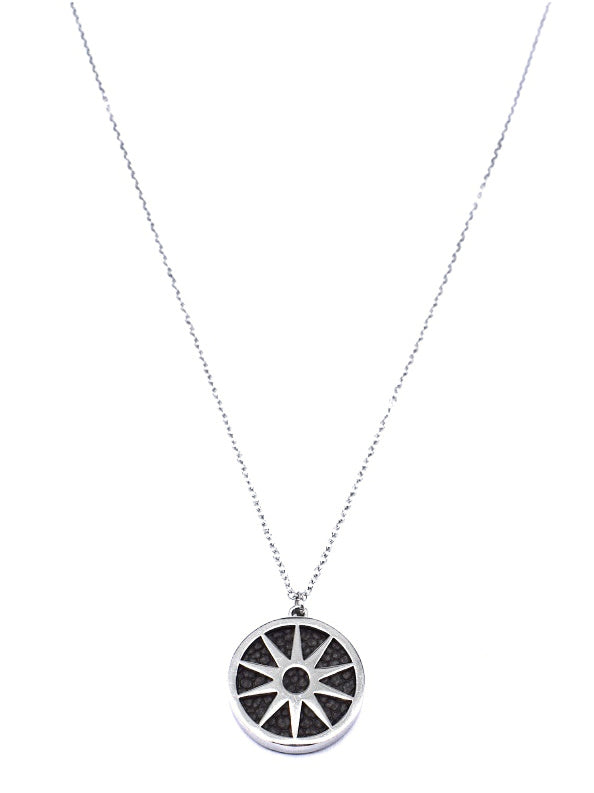 ANAIS - Necklace - Silver & Black