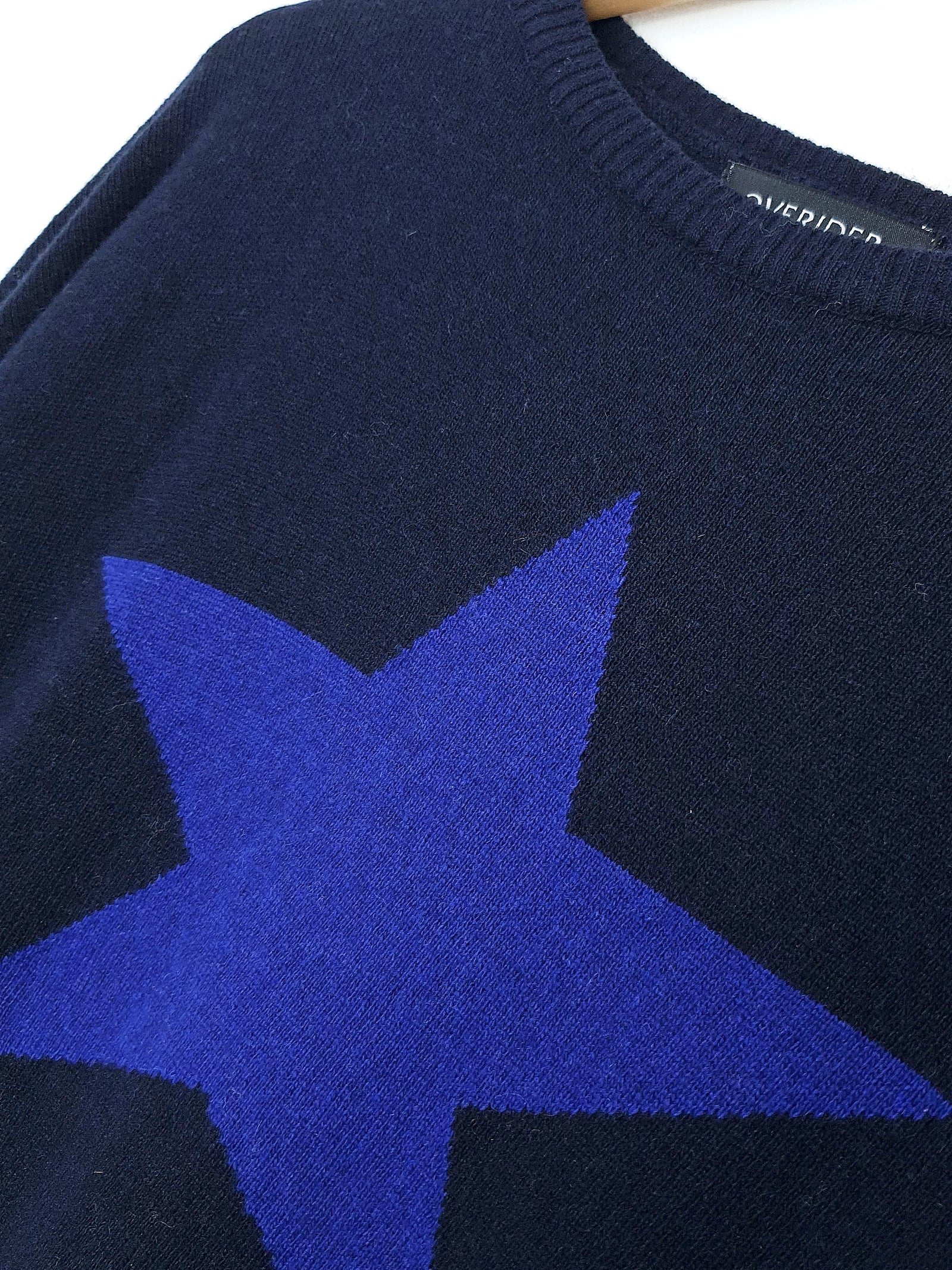 STAR - Cashmere Blend Jumper - Navy / Dark Blue