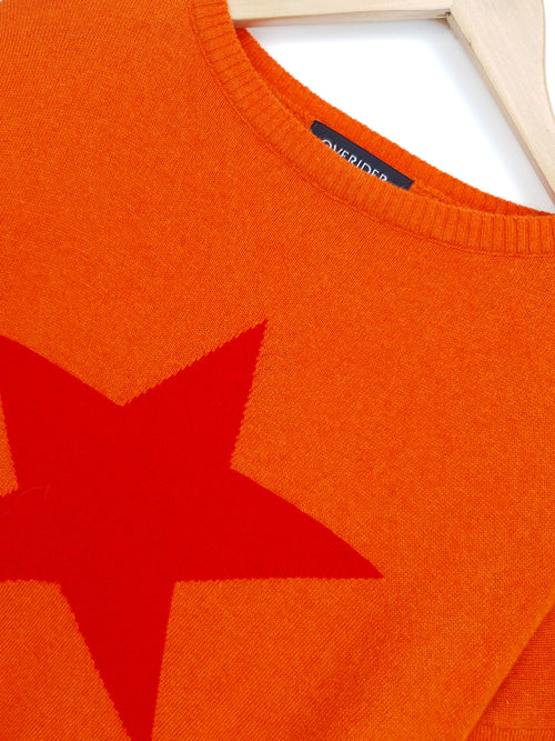 STAR - Cashmere Blend Jumper - Orange/Red