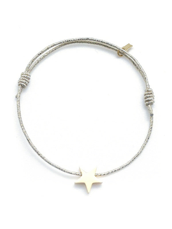 Star & Sparkle Cord Bracelet | Gold