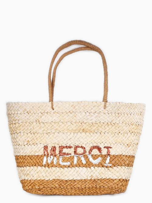MERCI | Jute Shopper Bag | Tan