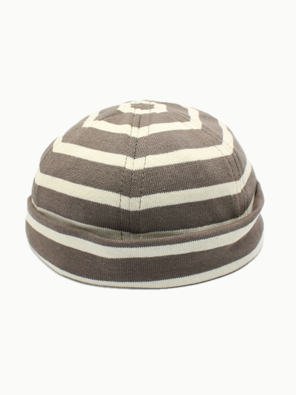 MATILDA | Striped Docker Hat | Tan