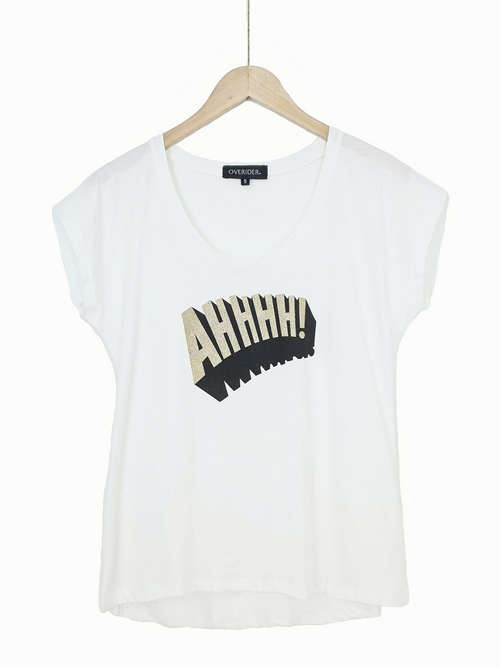 AHHHH | Logo T Shirt | White