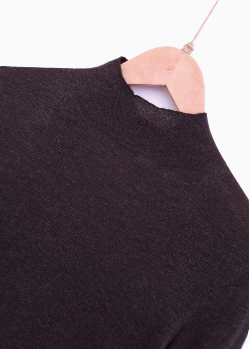 LUCIA | Fine Knit Pullover | Dark Grey