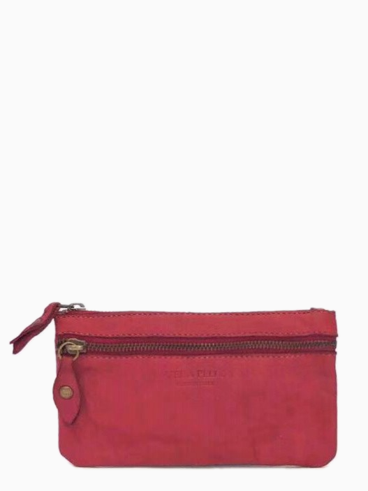 NAARA - Washed Leather Bag | Red