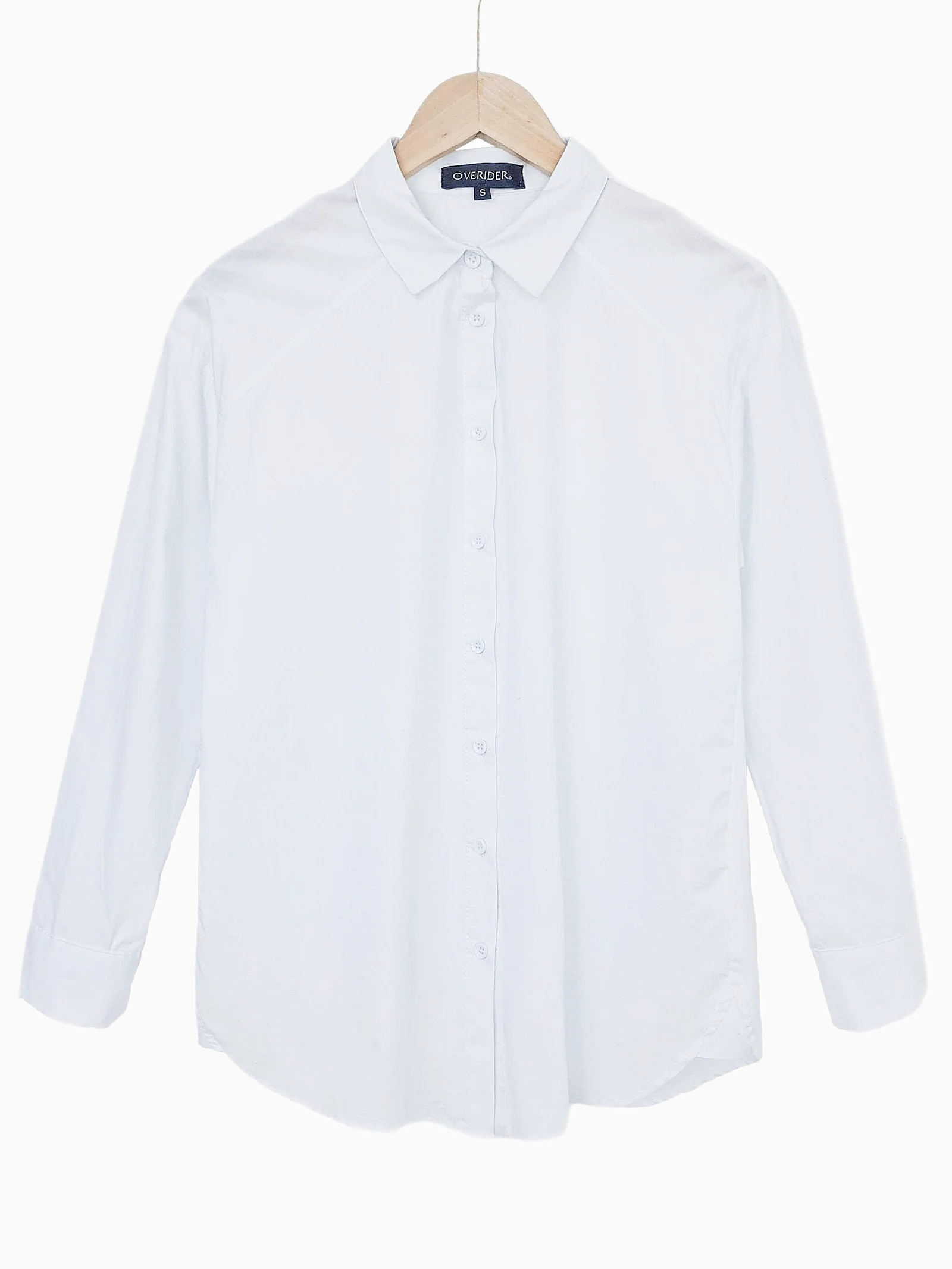 SIMONE | Cropped Classic Shirt | White