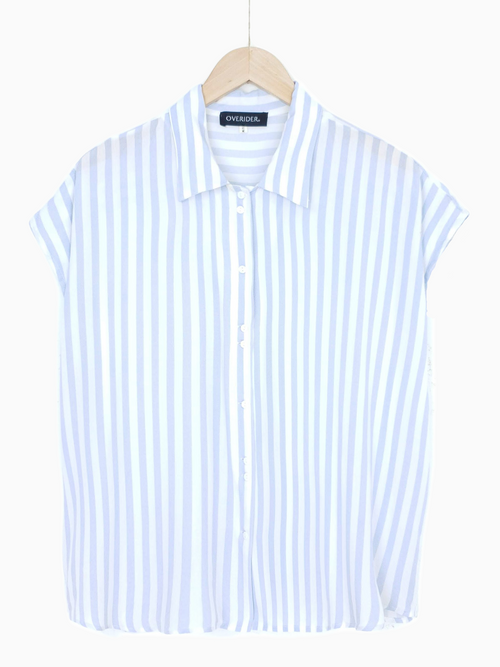 SOFIA | Womans Striped Shirt | Blue & White