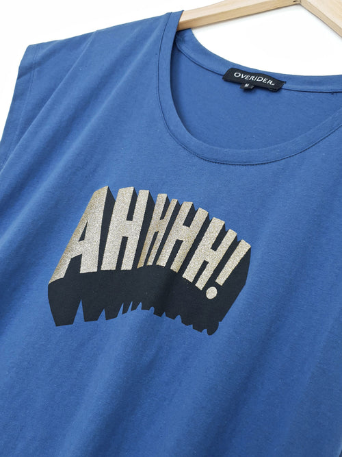 AHHHH | Logo T Shirt |Blue