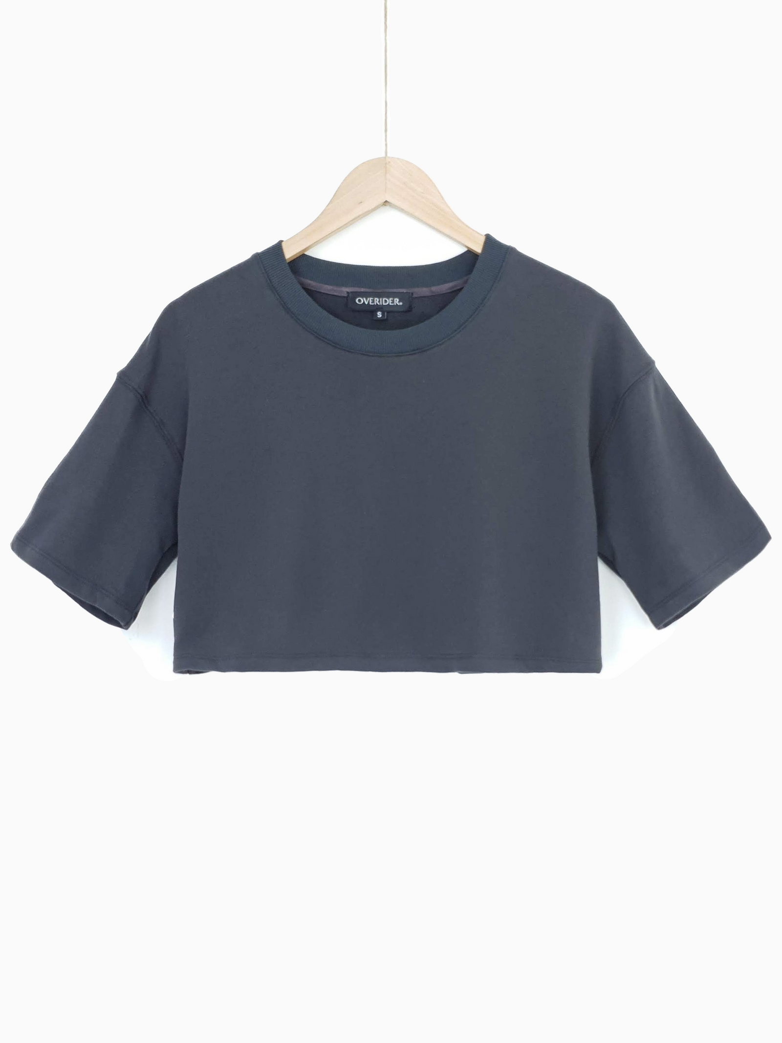 LOLI | Cropped Sweatshirt Top | Anthracite