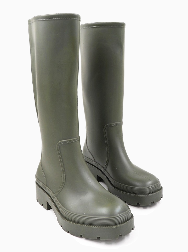 Flat sales rain boots