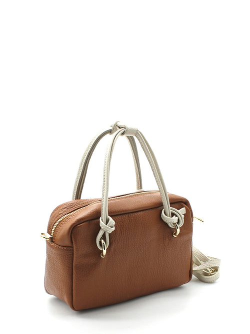 TATULI -  Leather Cross Body Bag | Brown