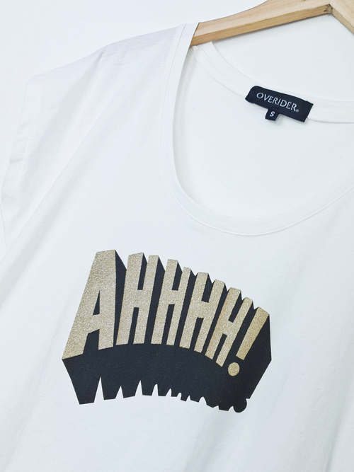 AHHHH | Logo T Shirt | White