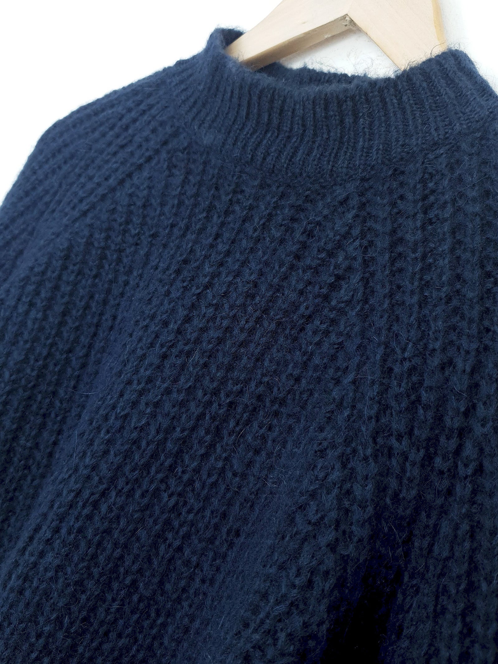 PHOEBE | Mohair Blend Jumper | Navy