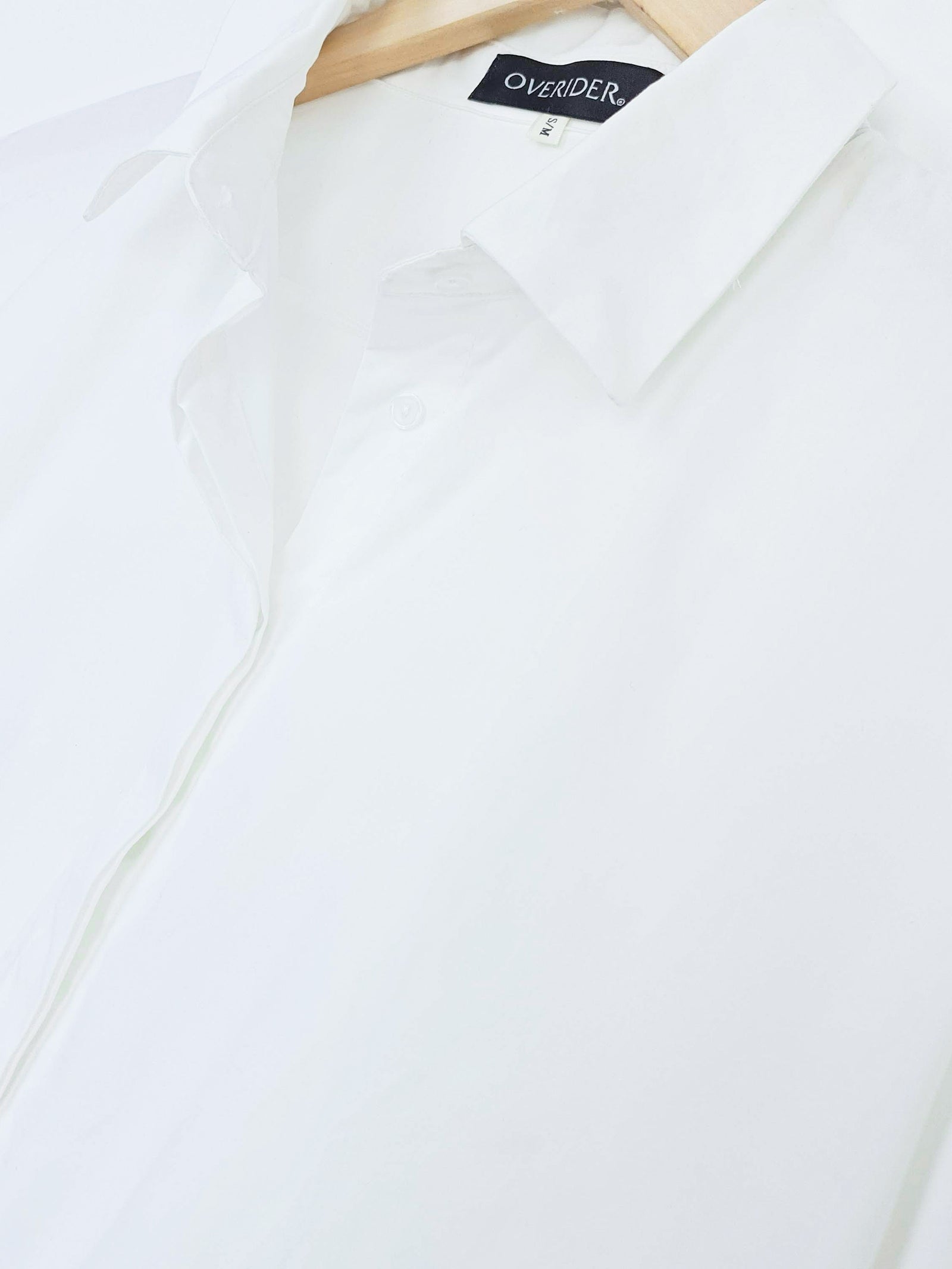 SIMONE | Cropped Classic Shirt | White